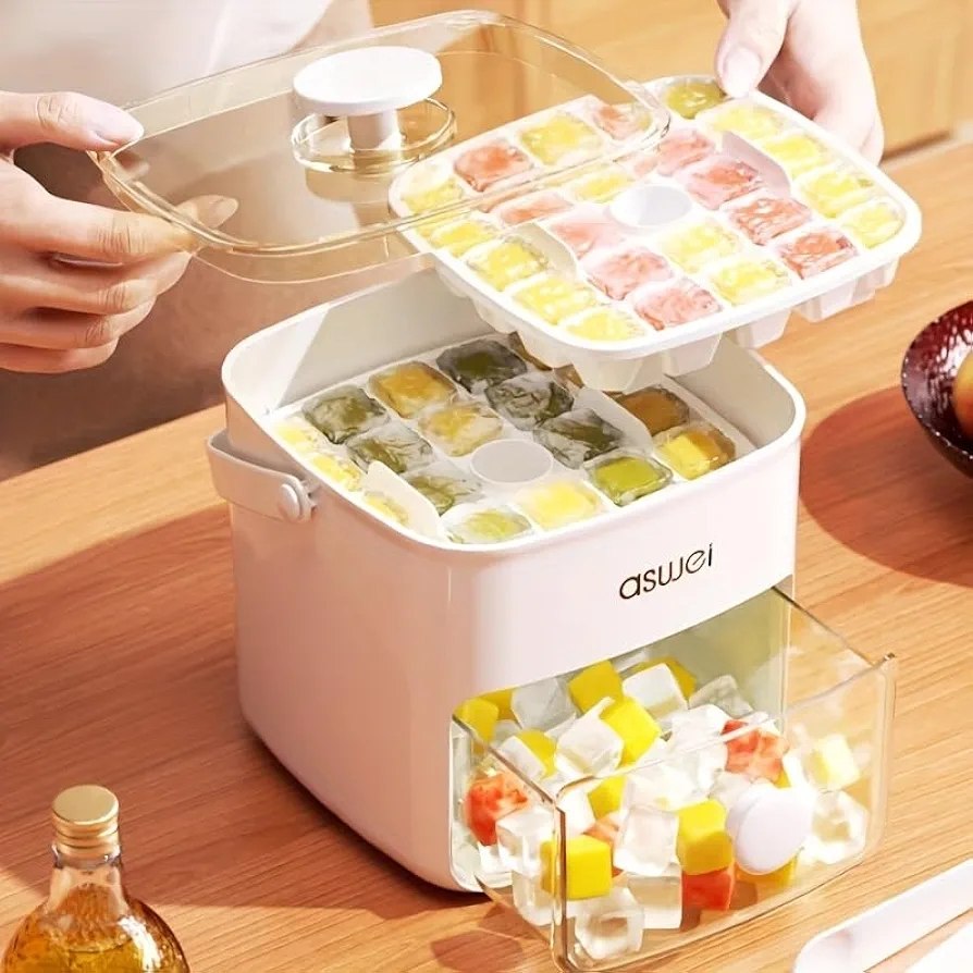 ❄️ IcePress 48™ – Contenedor de Hielo Premium – Hielo limpio y organizado todo el tiempo